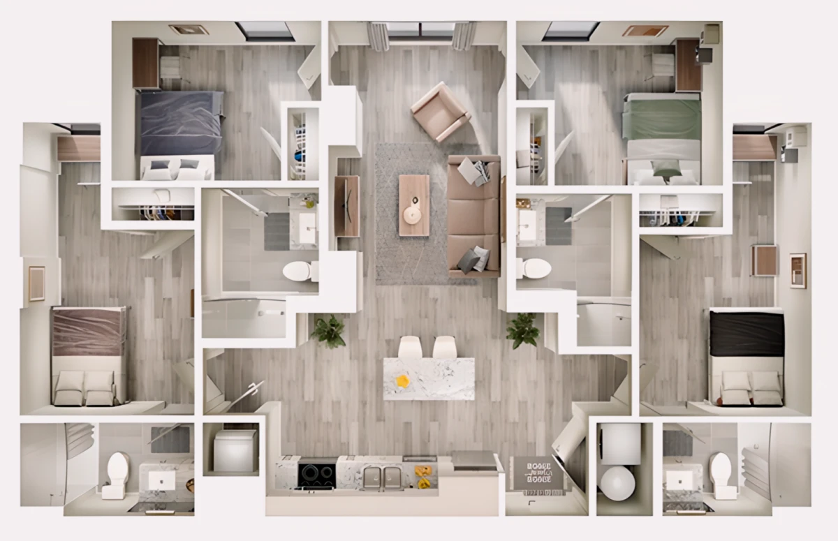 2 Rooms view 4