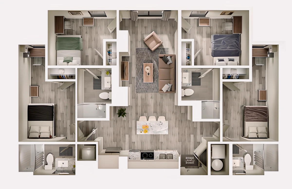 4 Rooms view 4