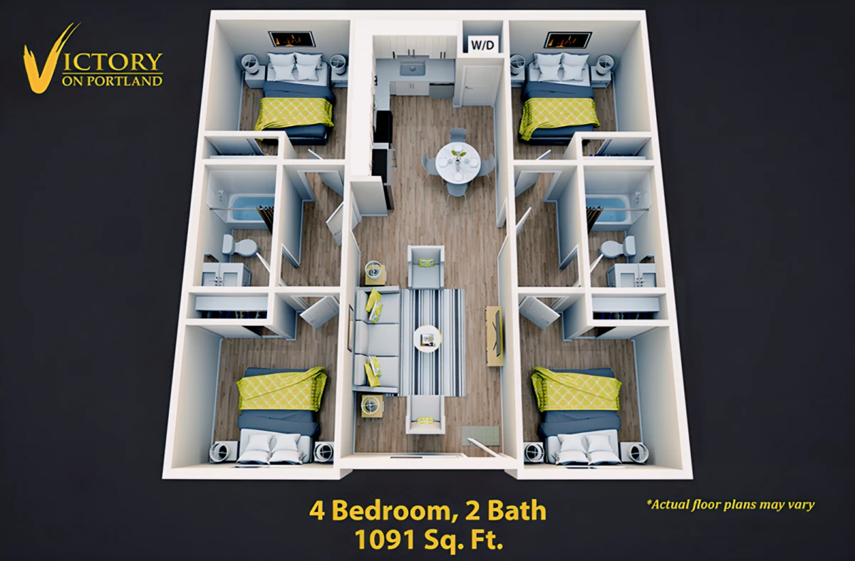 4 Rooms view 1