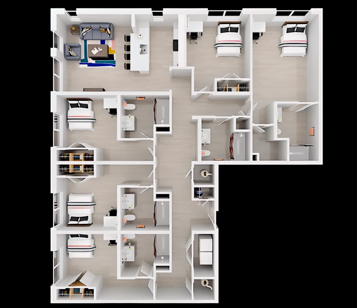 5 Rooms view 2