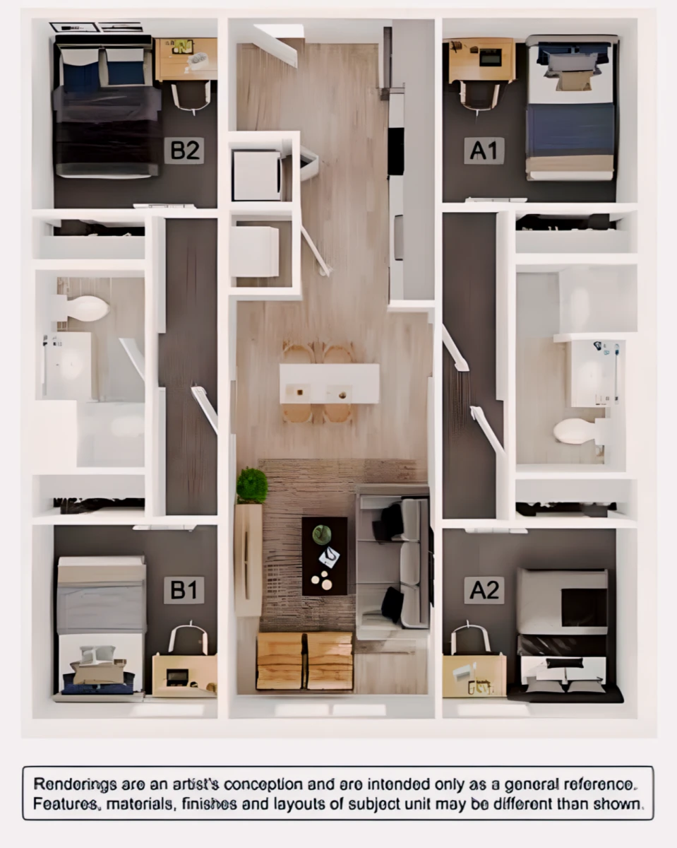 4BR/3BA Rooms view 2
