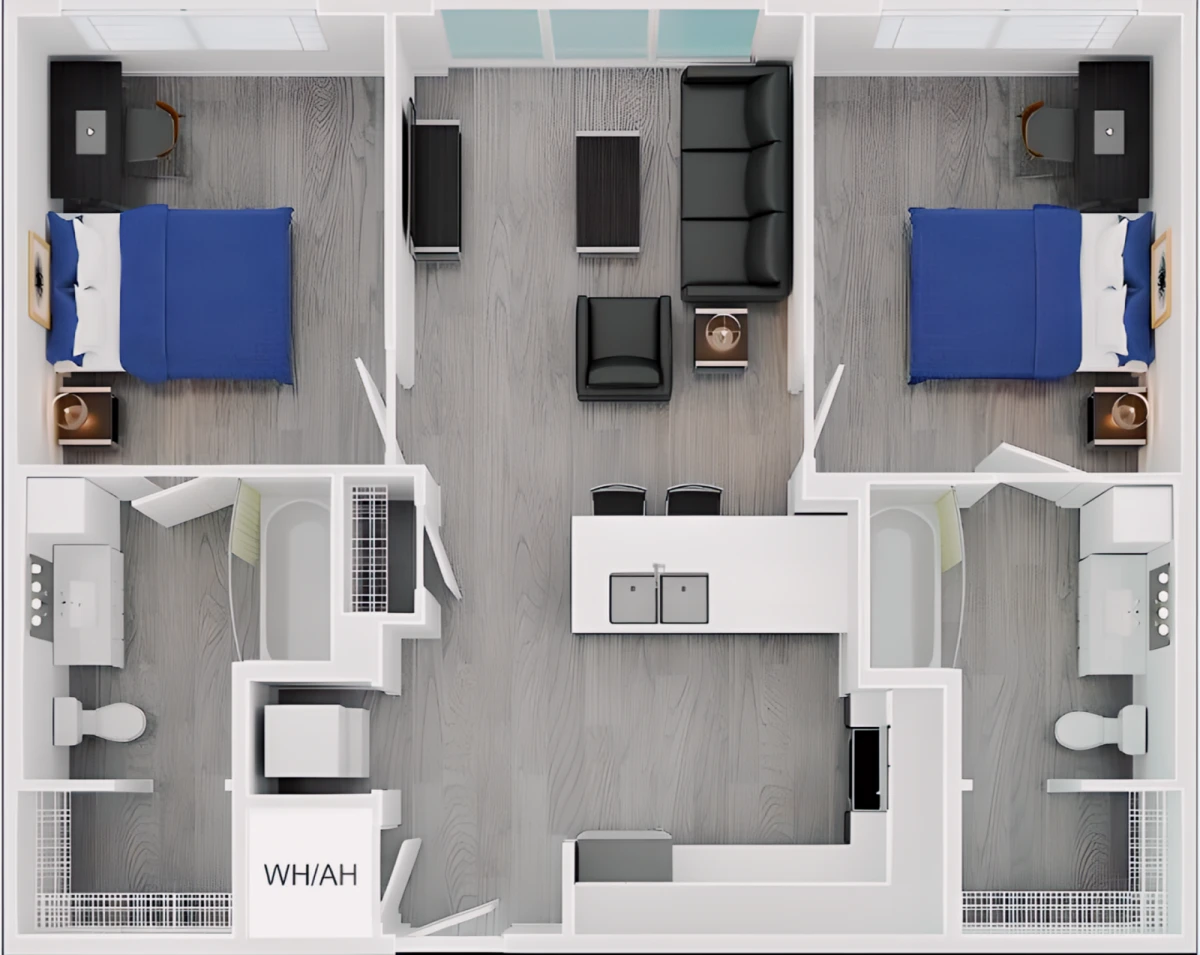 2 Rooms view 1