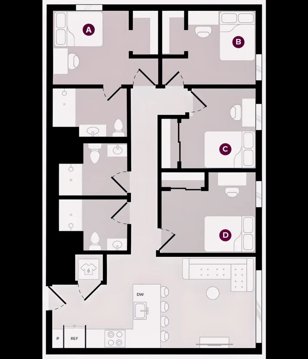4 Rooms view 2