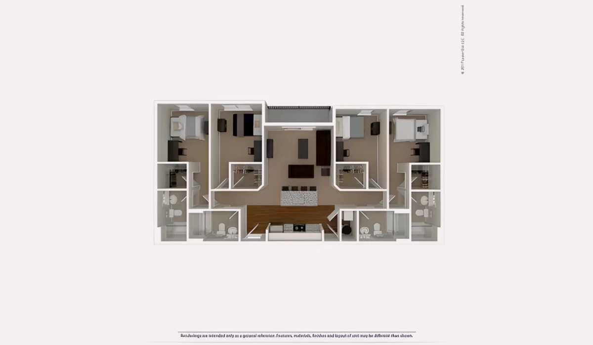 4 Rooms view 1