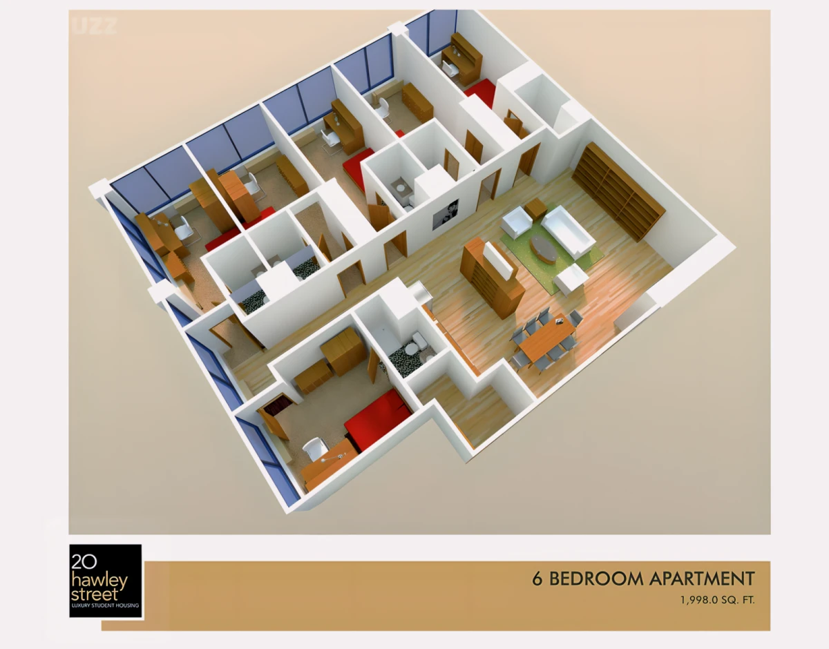 3 Rooms view 1