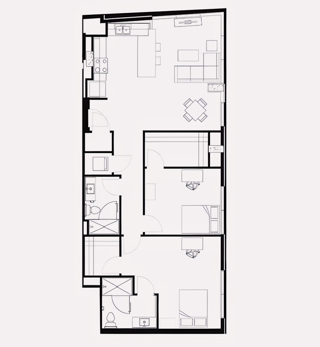 3 Rooms view 4