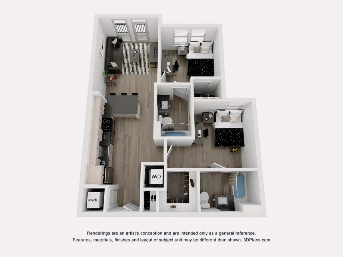 2 Rooms view 3
