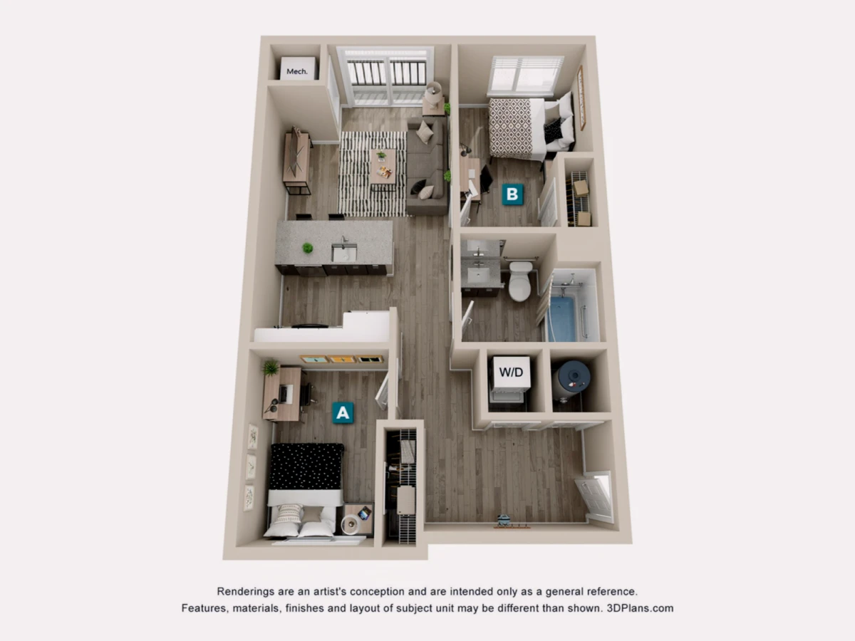 2 Rooms view 3