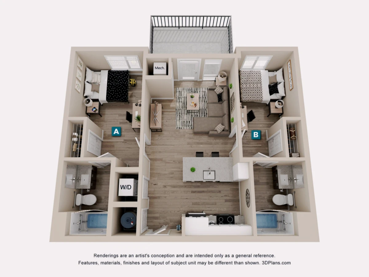 2 Rooms view 2