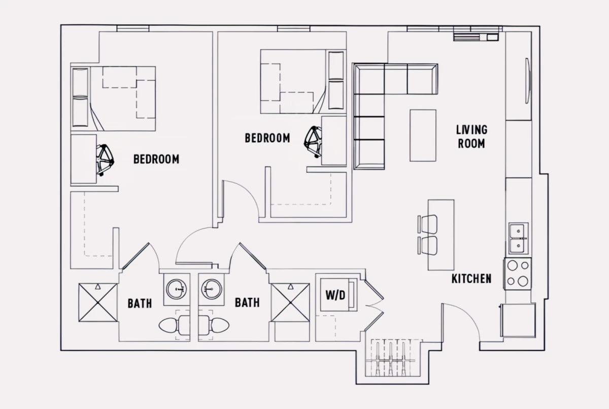 2 Rooms view 3