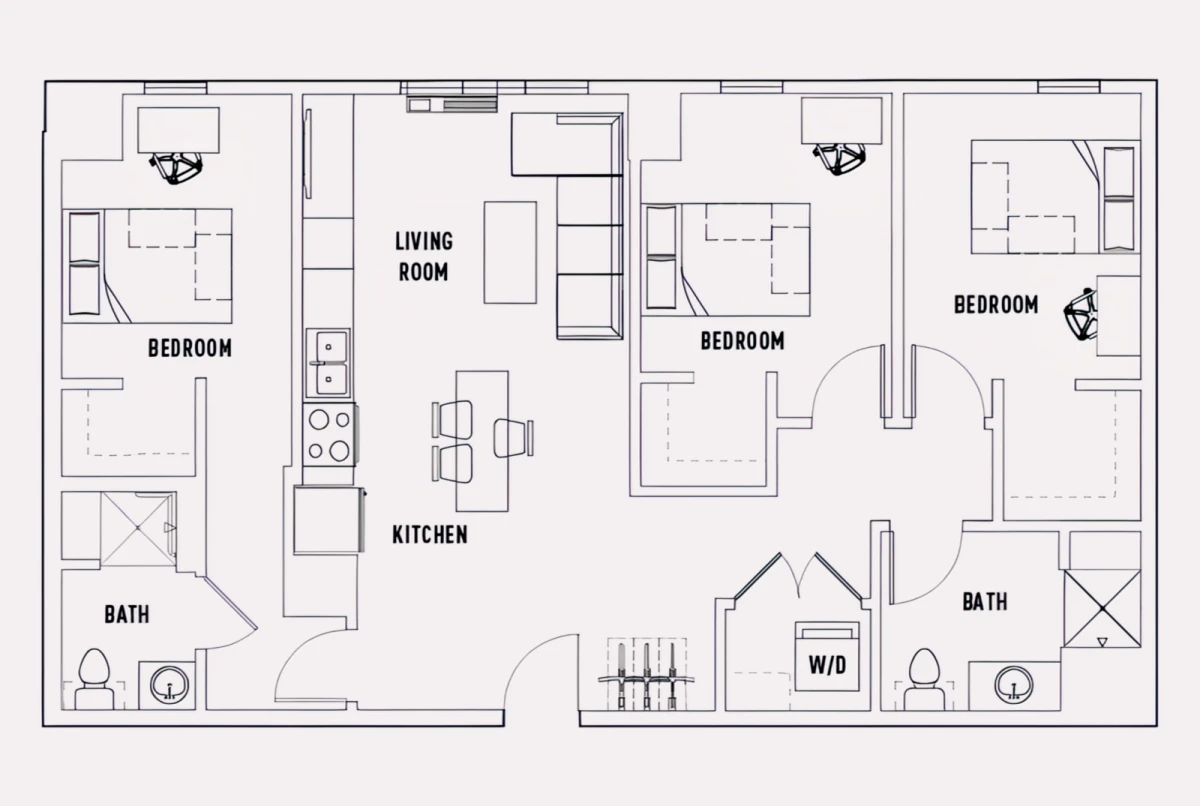 3 Rooms view 4