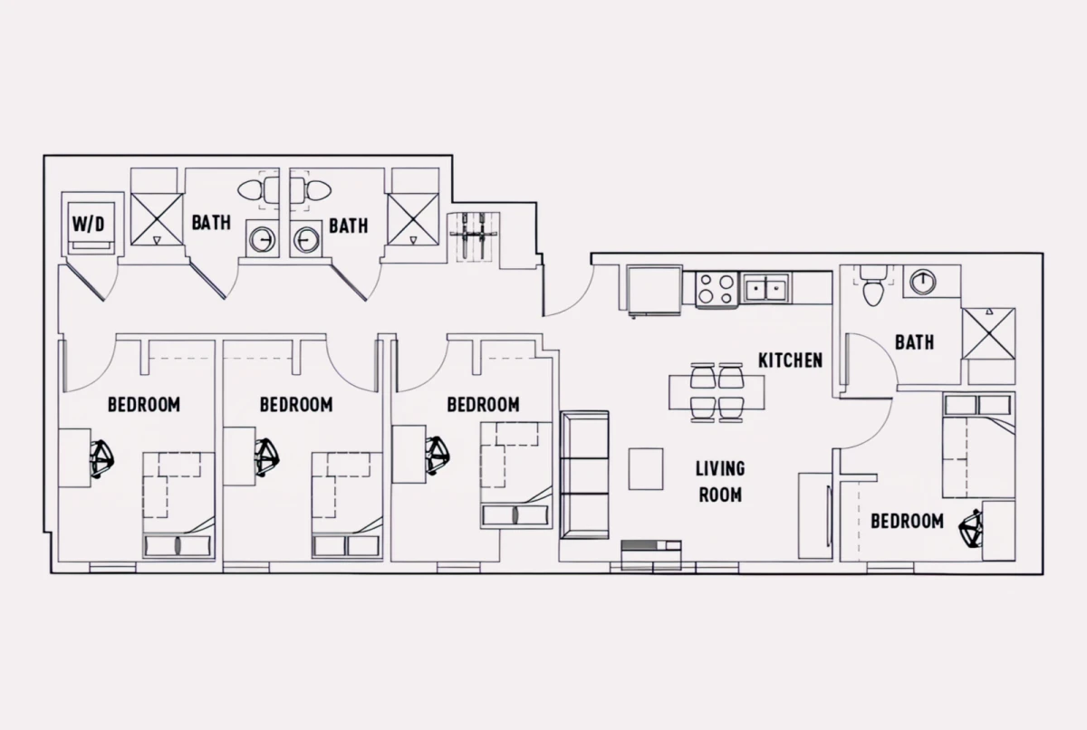 4 Rooms view 1
