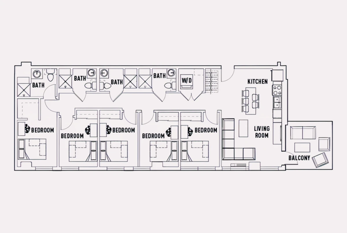 5 Rooms view 1