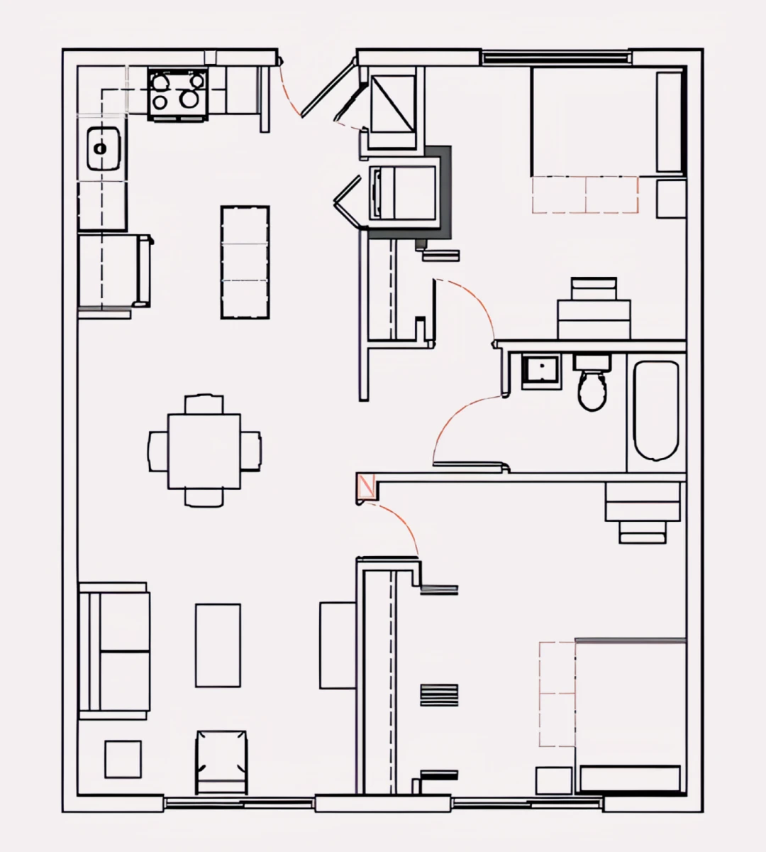 2 Rooms view 3