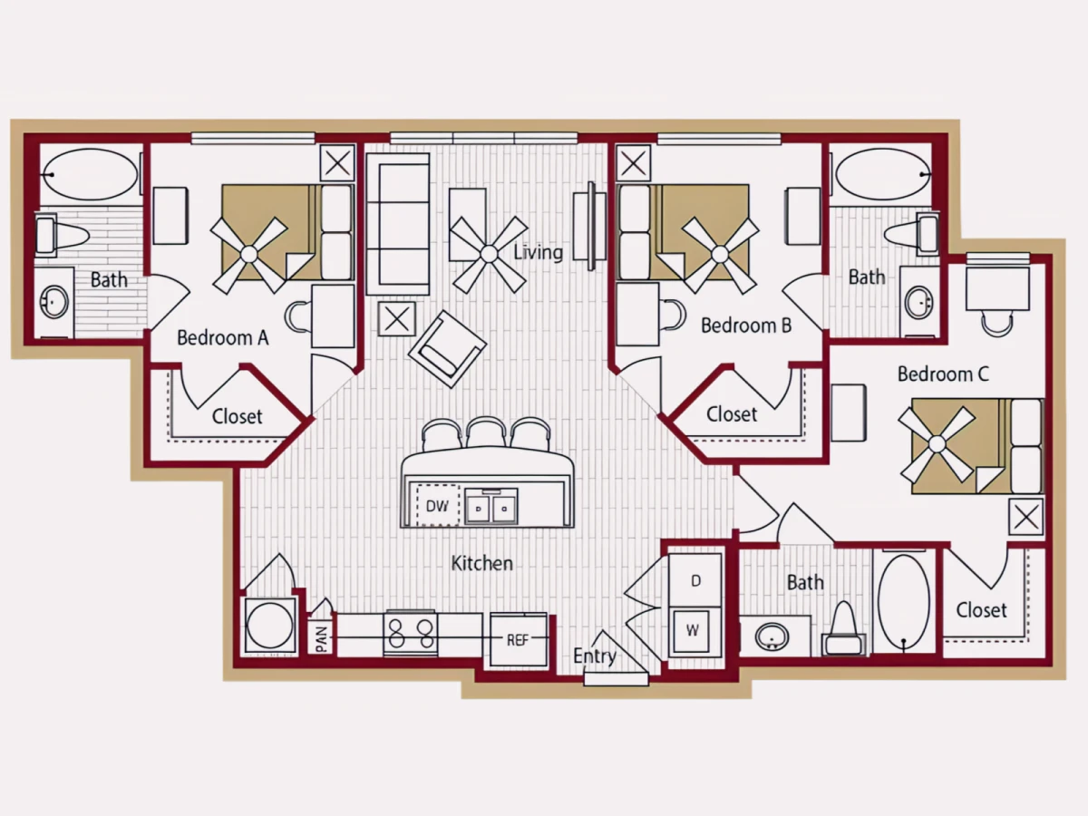 2 Rooms view 2