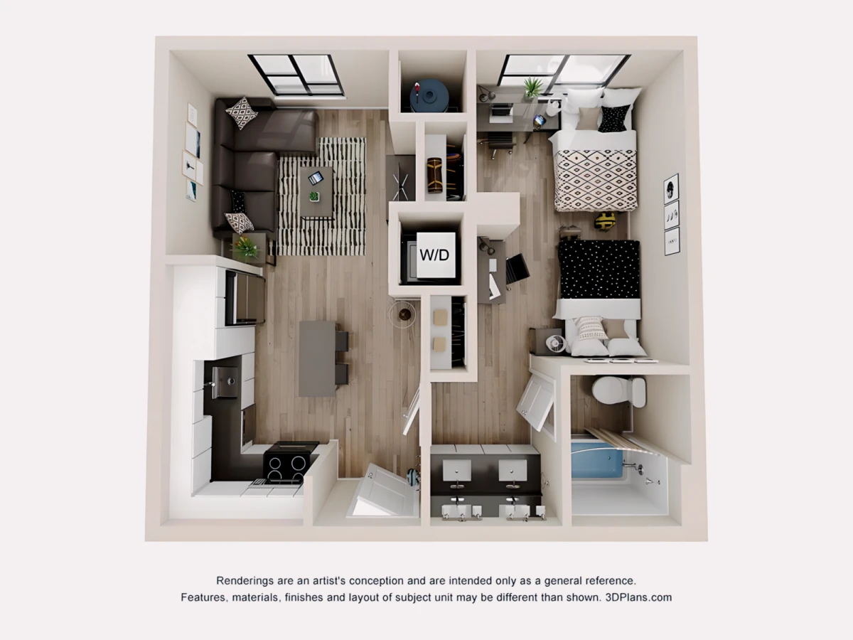 5 Rooms view 3