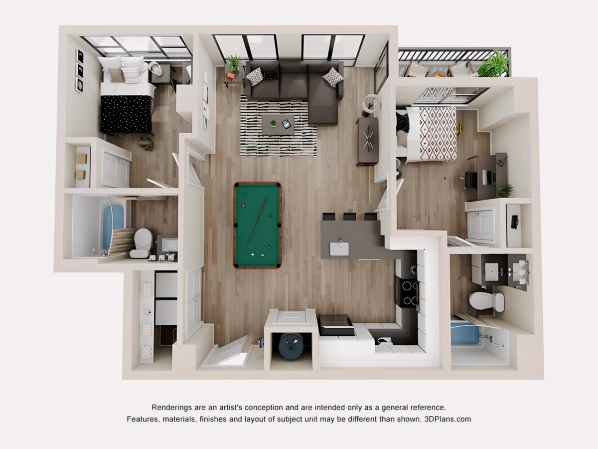 2 Rooms view 3