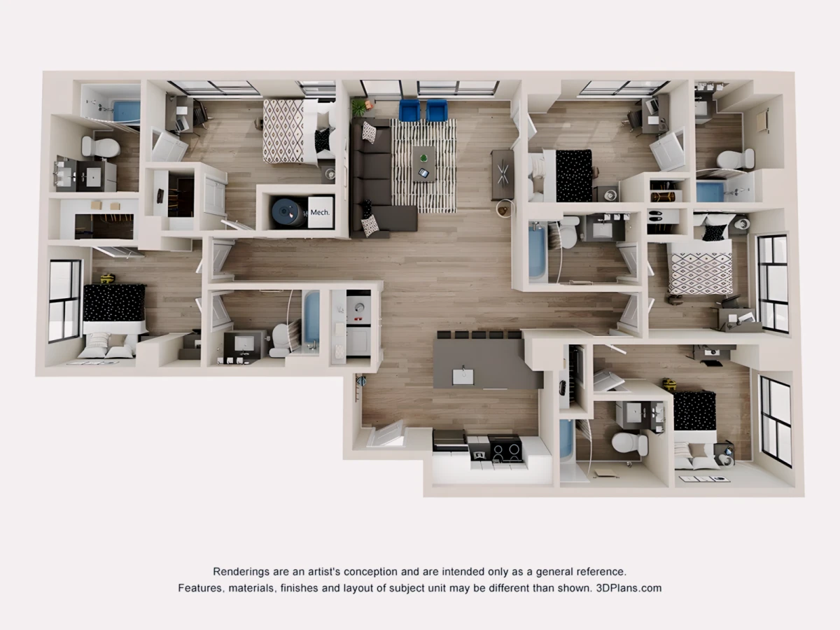 5 Rooms view 4