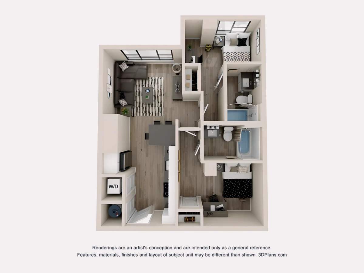 2 Rooms view 1