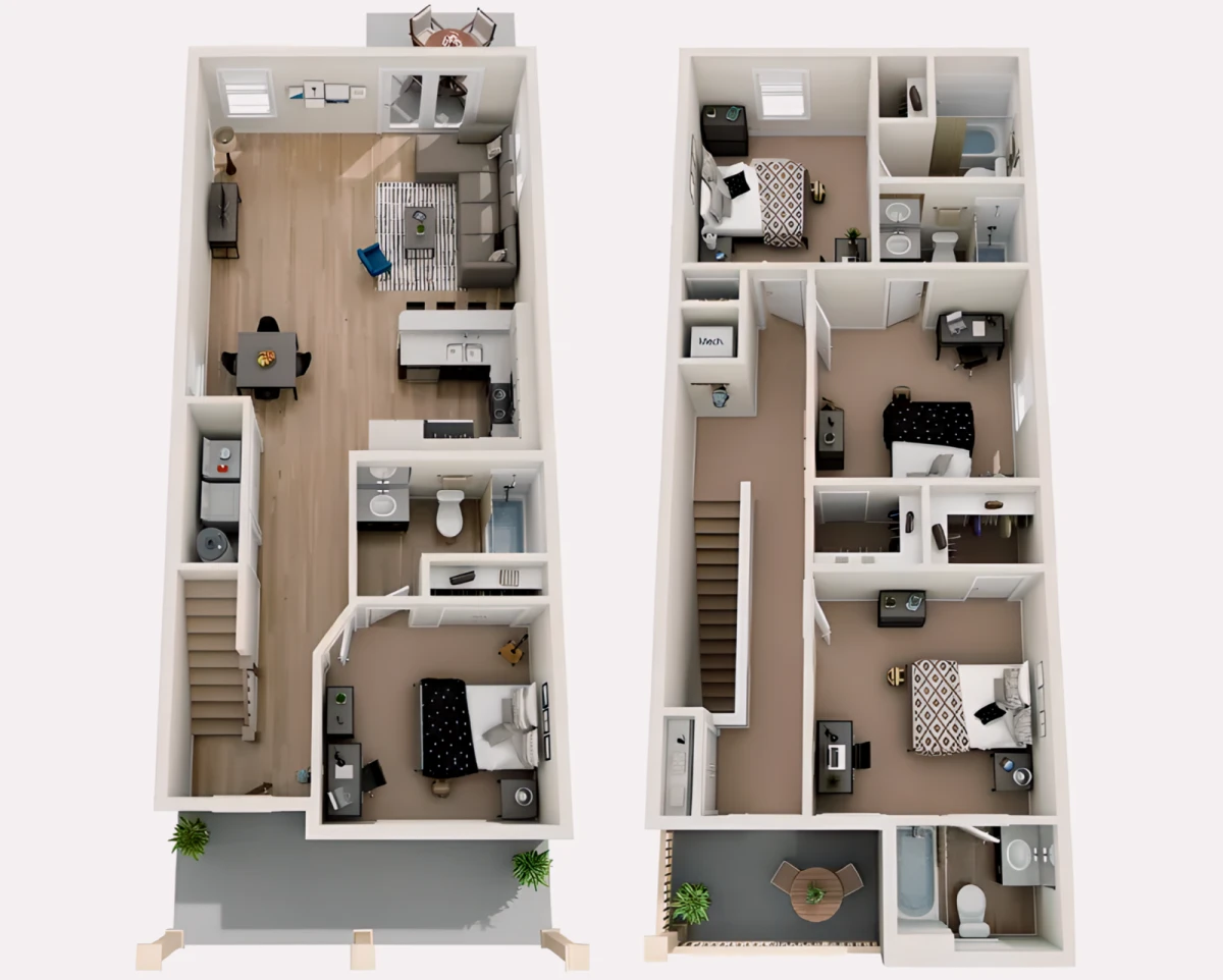 4 Rooms view 3