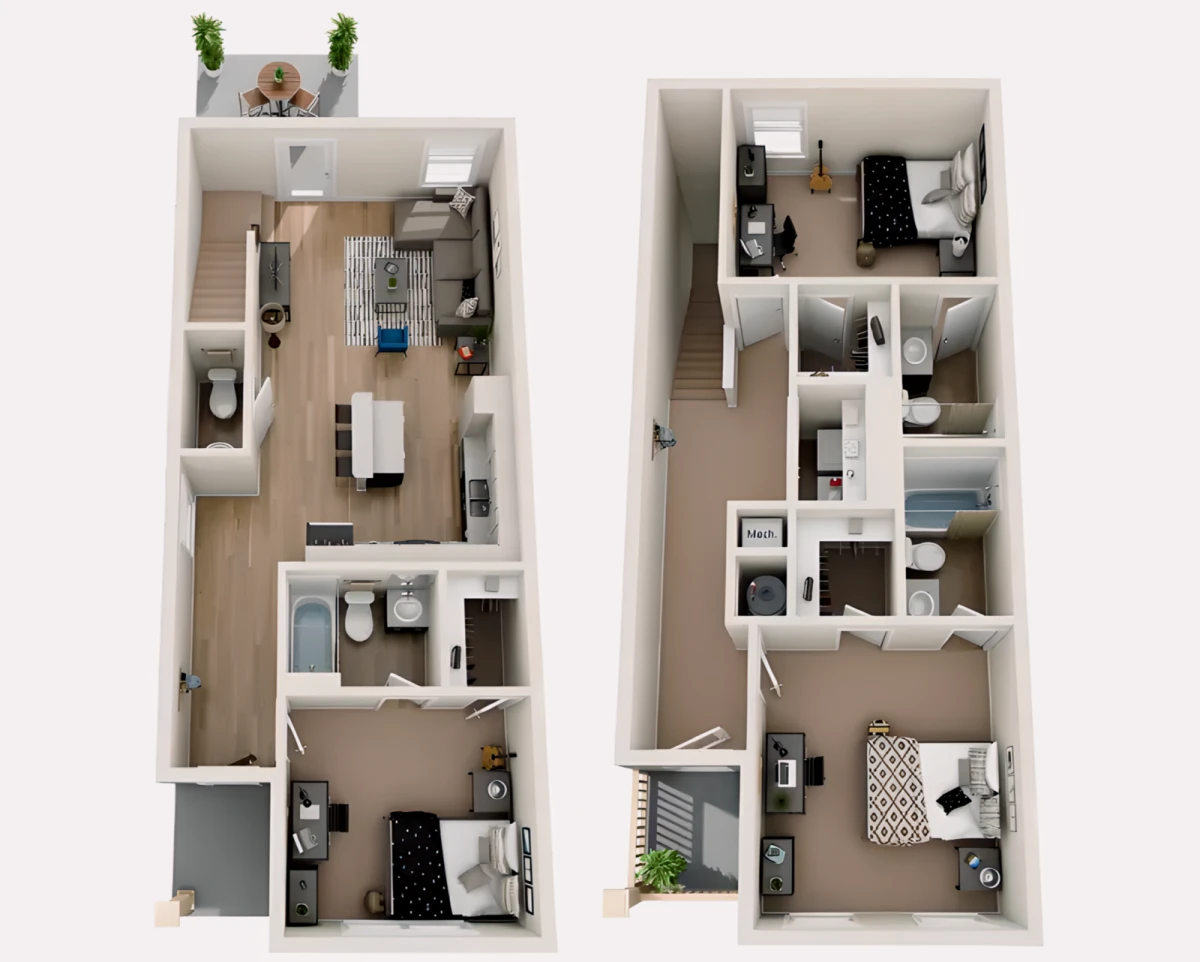 3 Rooms view 4