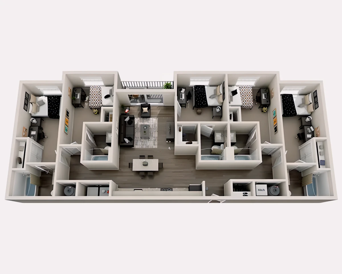5 Rooms view 2