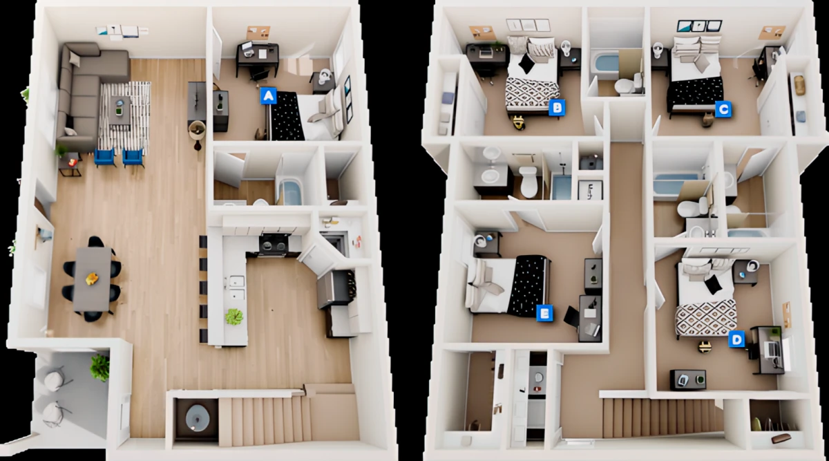 5 Rooms view 2