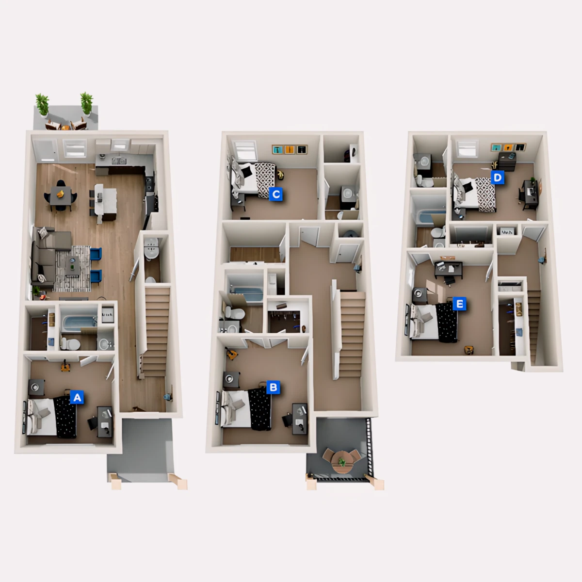 5 Rooms view 1