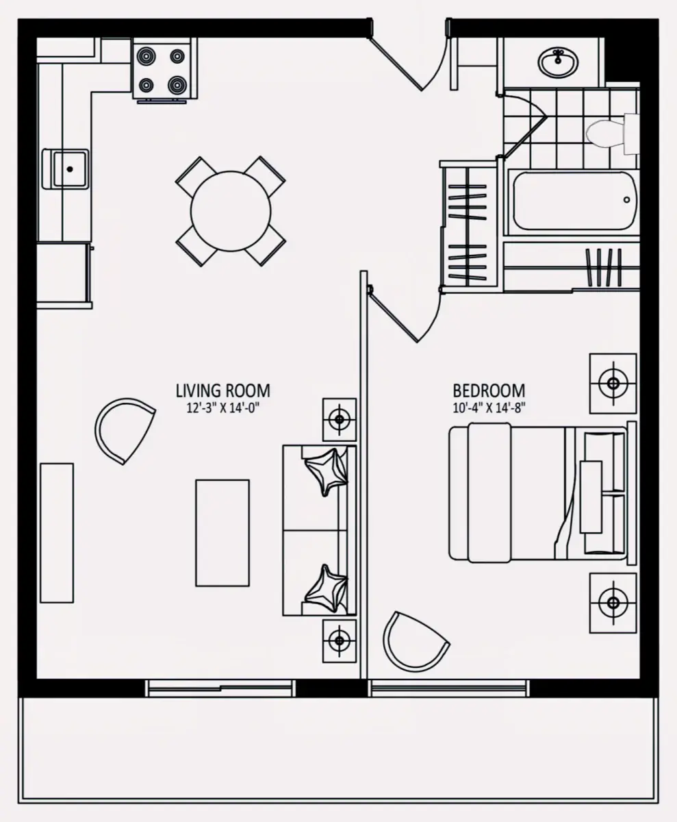 3 Rooms view 1
