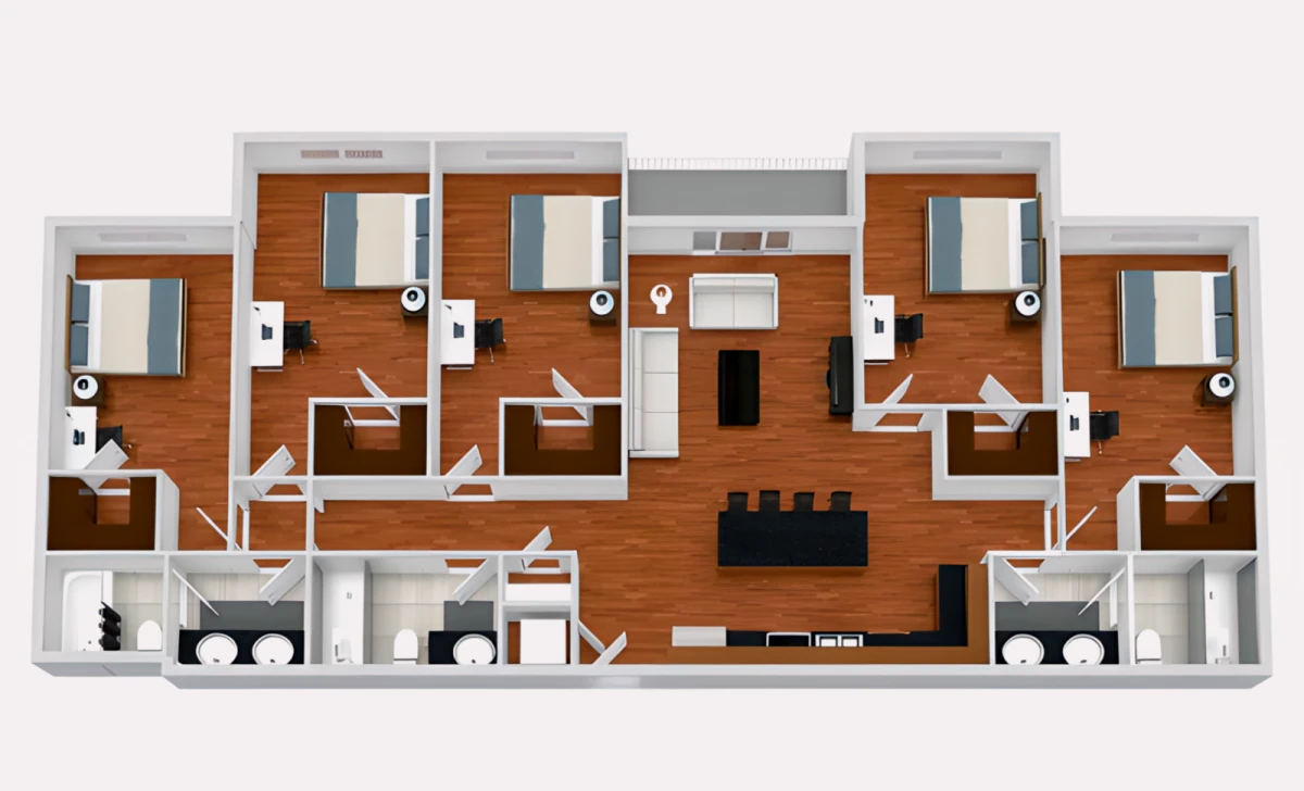 5 Rooms view 1