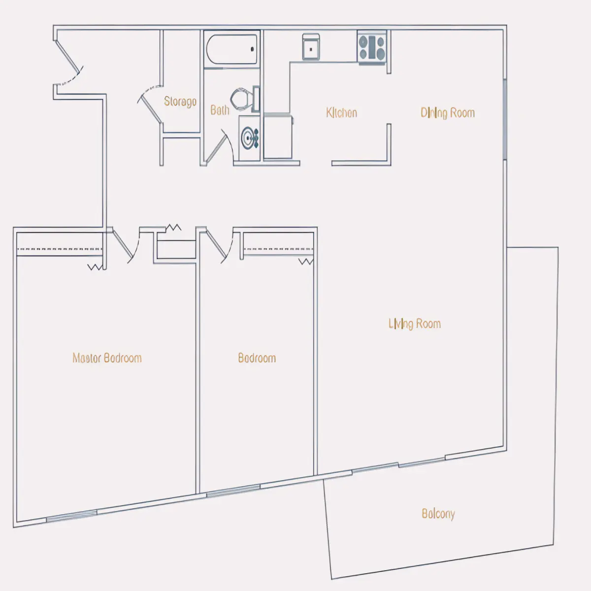 2 Rooms view 1