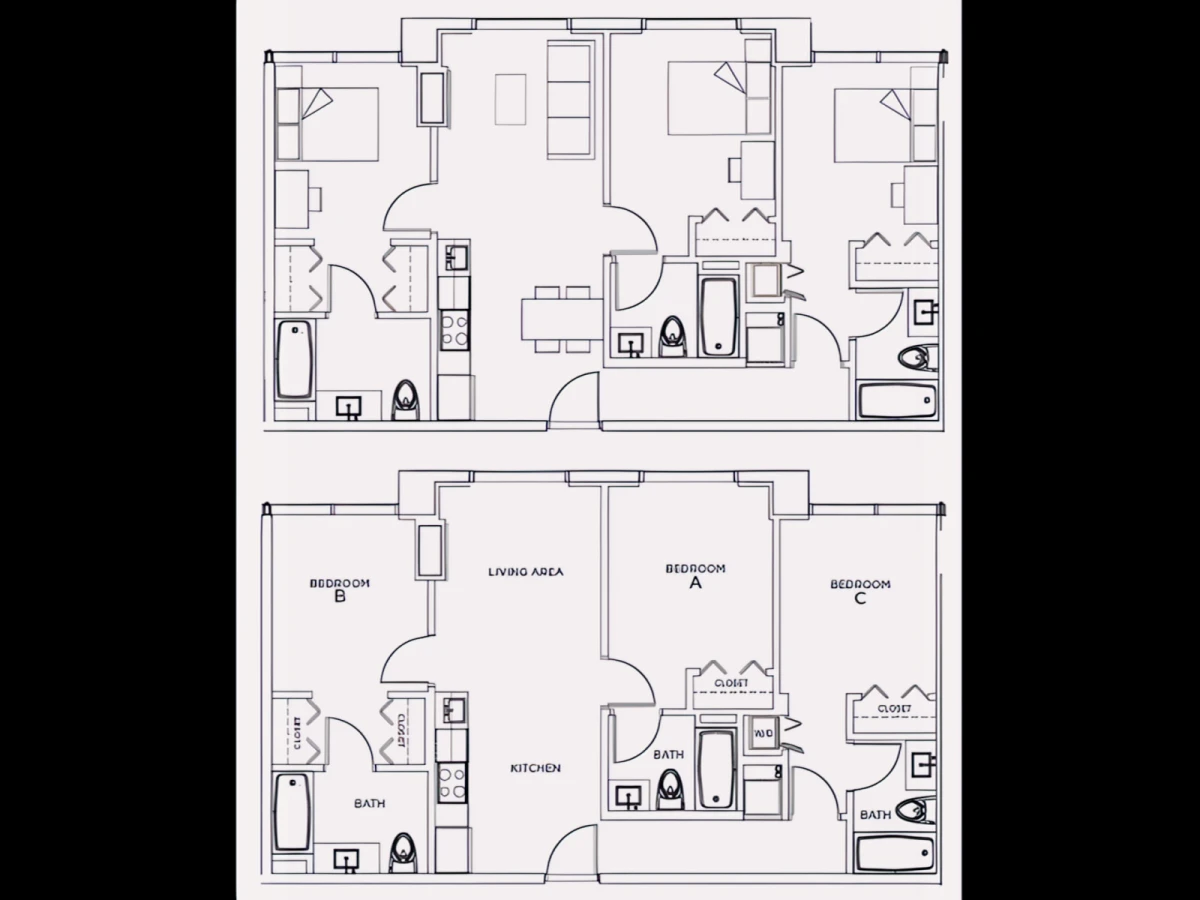 4 Rooms view 2