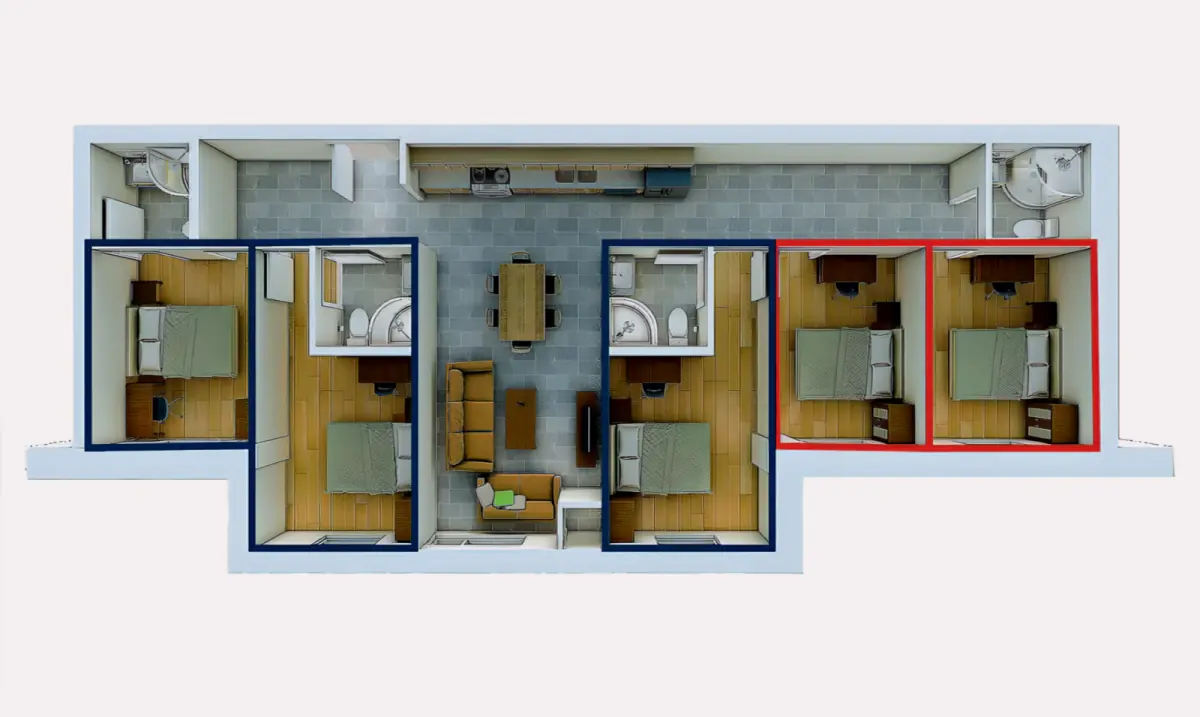 5 Rooms view 3
