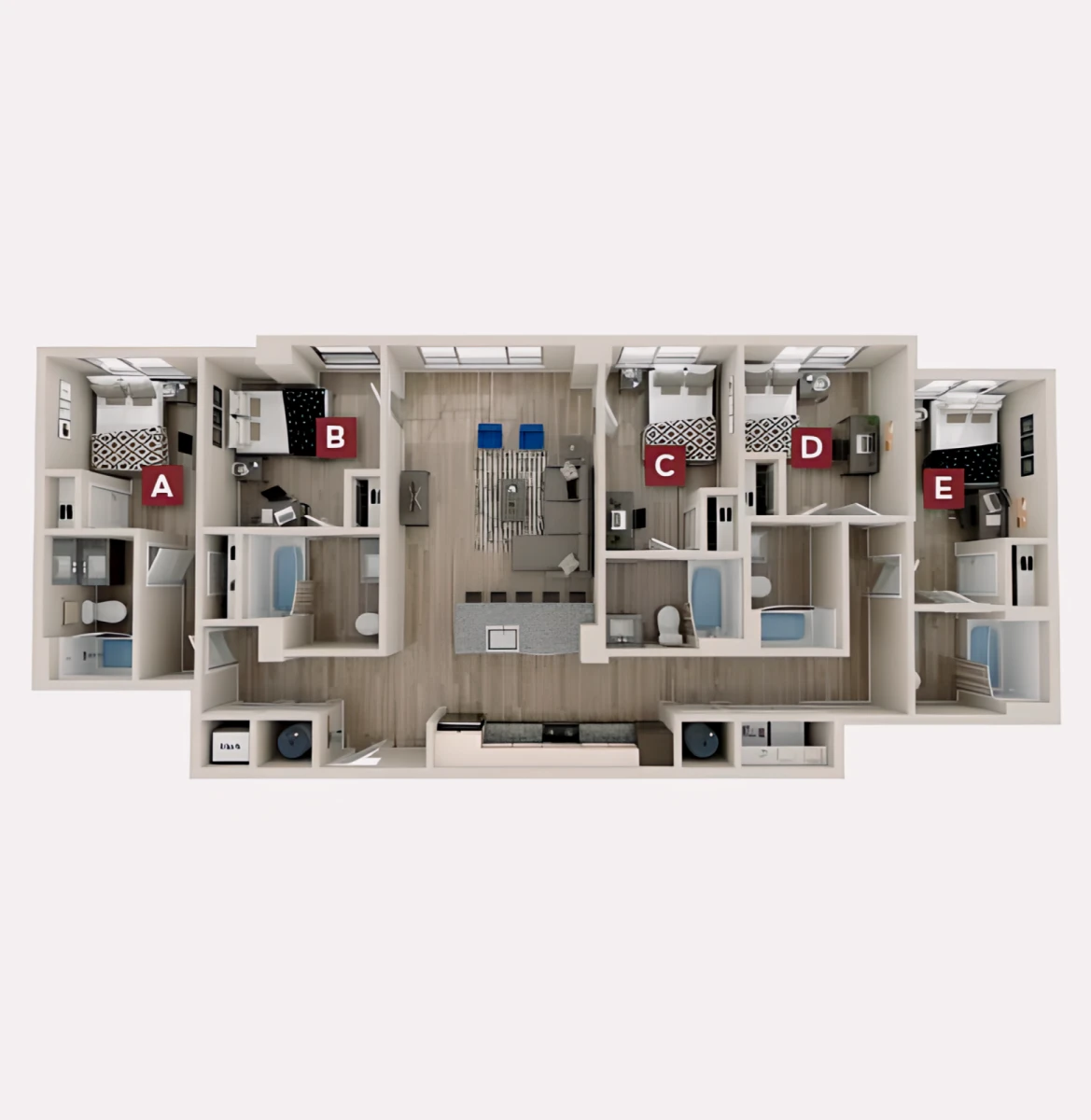 5 Rooms view 4