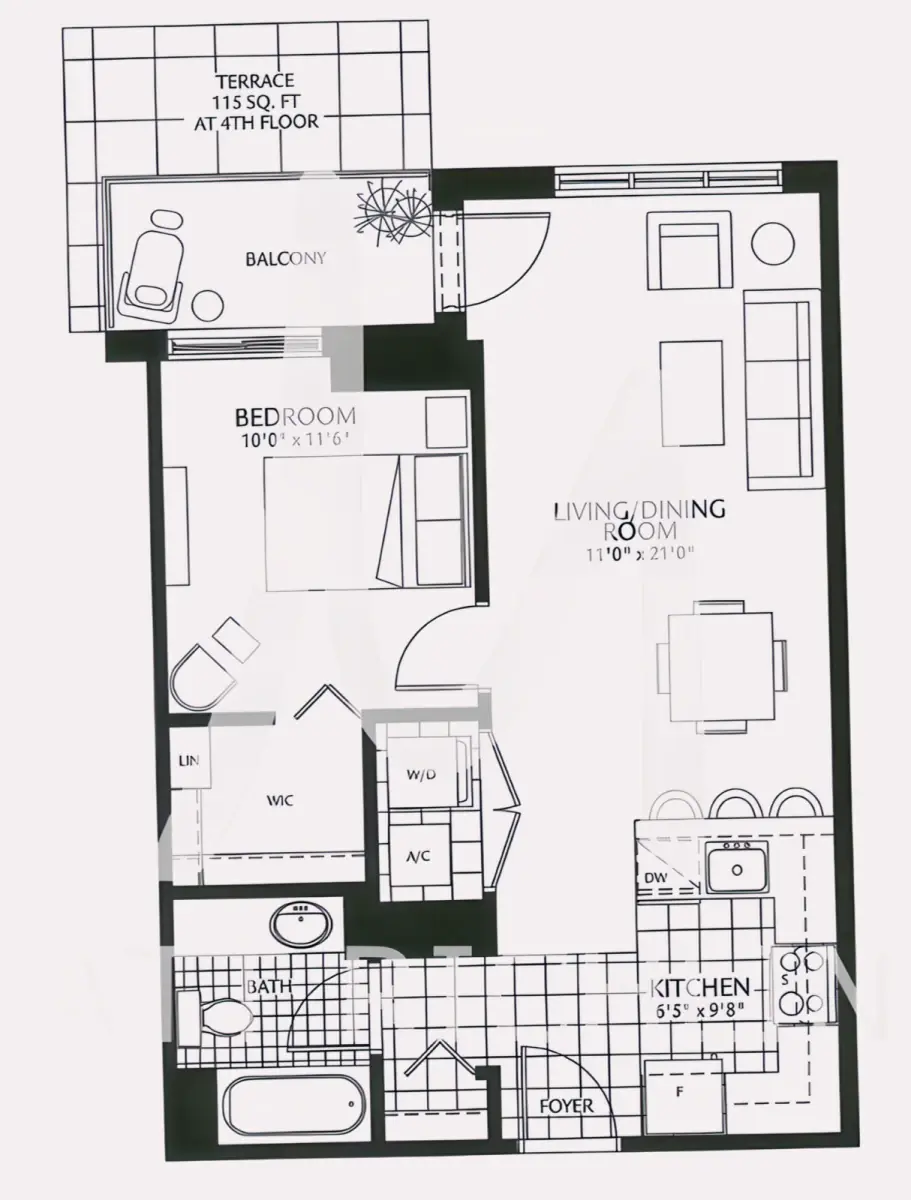 1Bed Rooms view 2