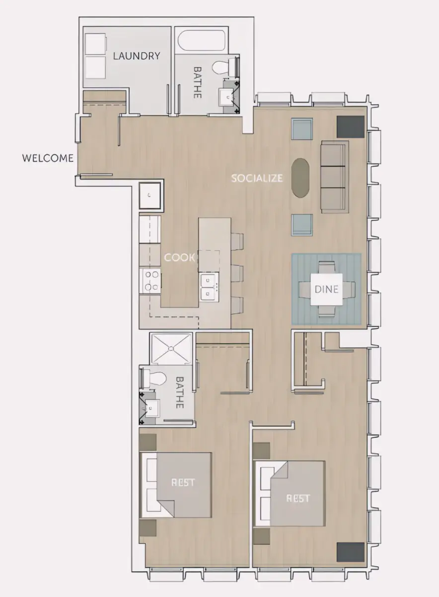 2B2B Rooms view 3