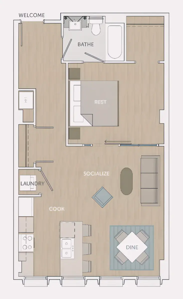 1B1B Rooms view 4