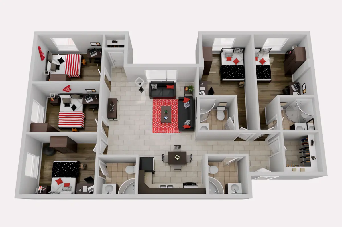 5 Rooms view 2