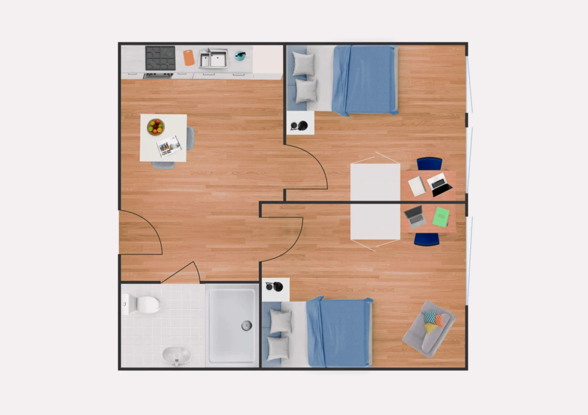 Twodio Rooms view 1