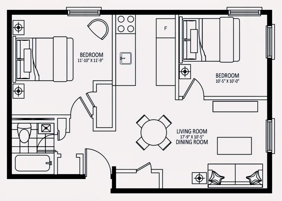 2 Rooms view 3