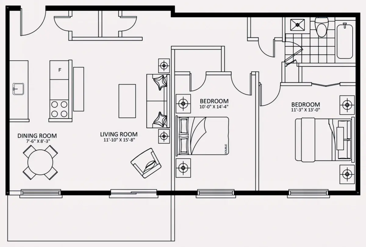 2 Rooms view 4