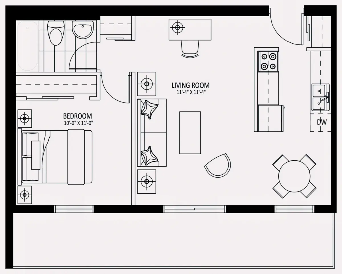 2 Rooms view 1