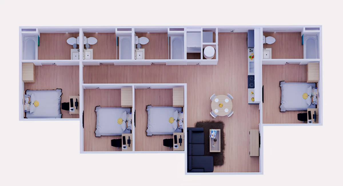 2 Rooms view 3