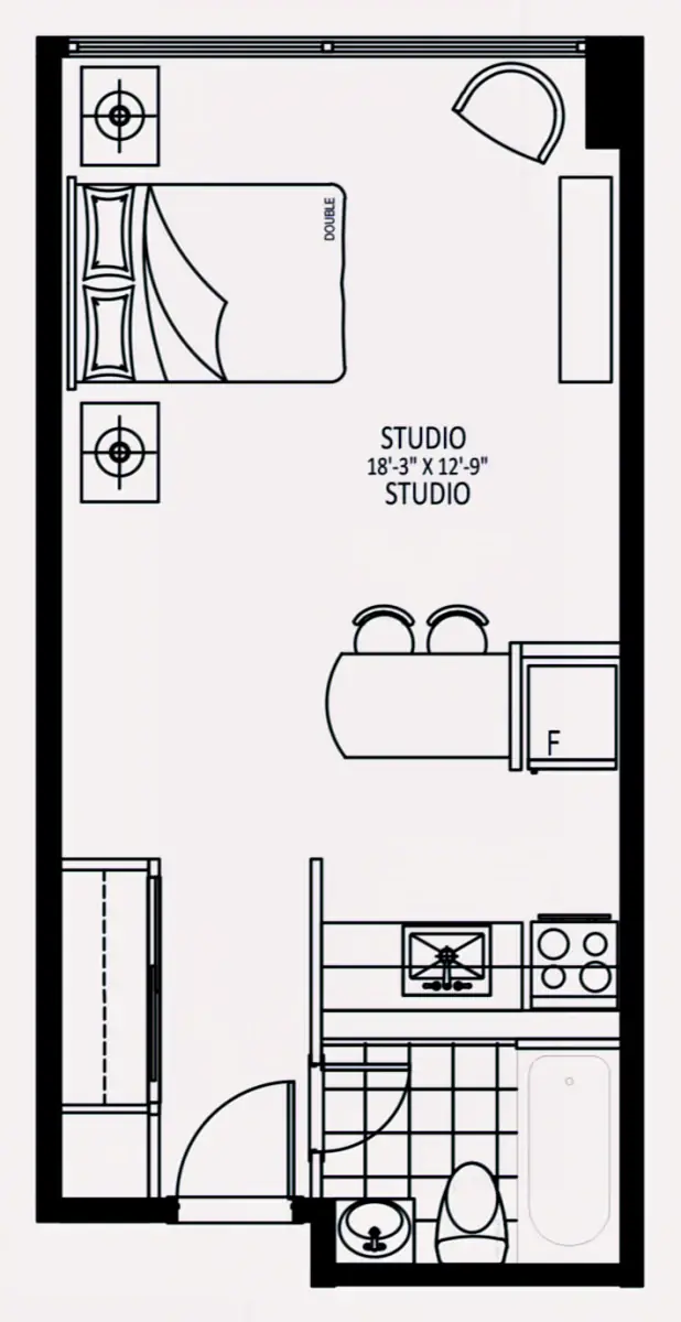 Studio Rooms view 3