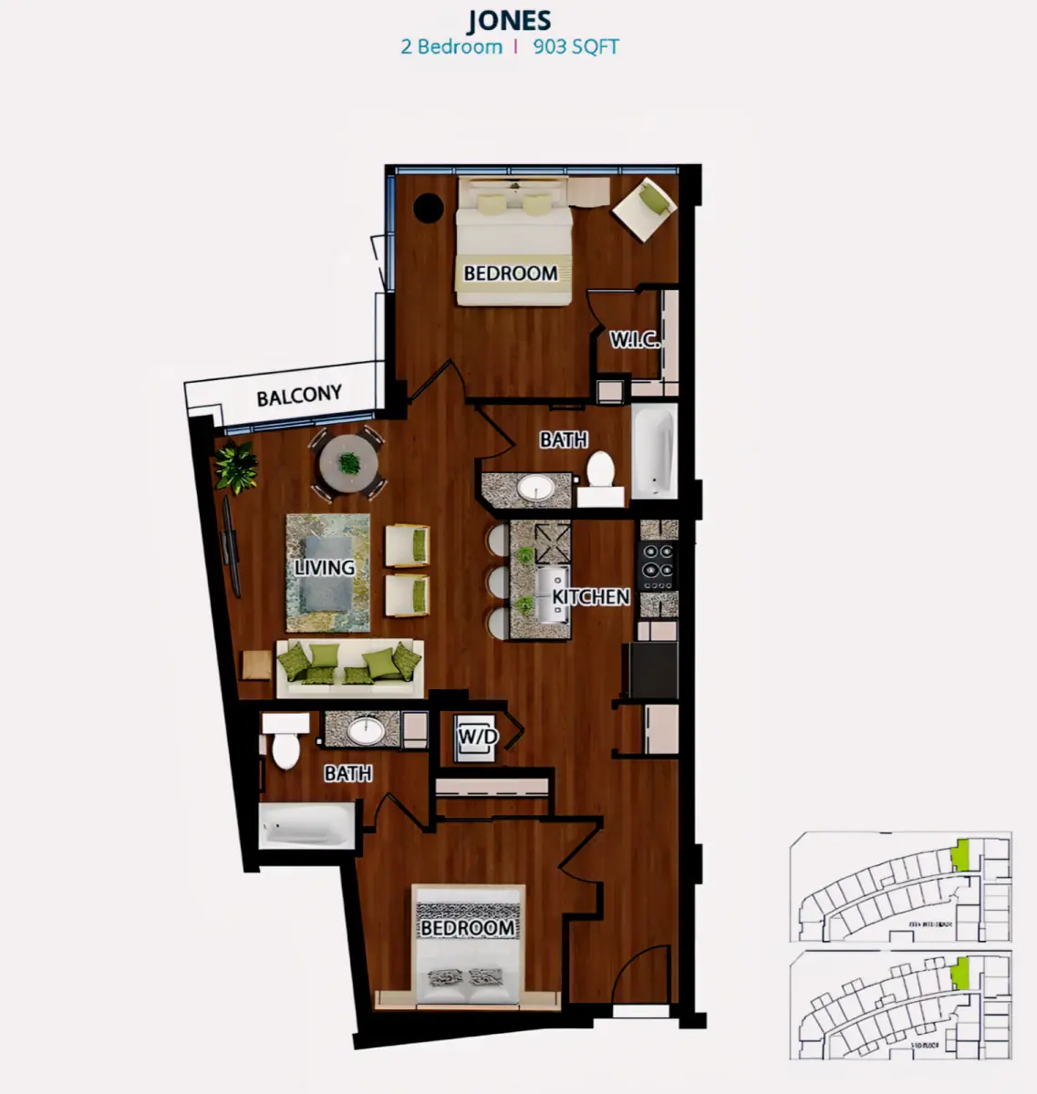 2 Rooms view 1