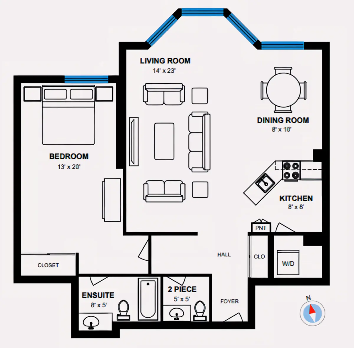 One Rooms view 3