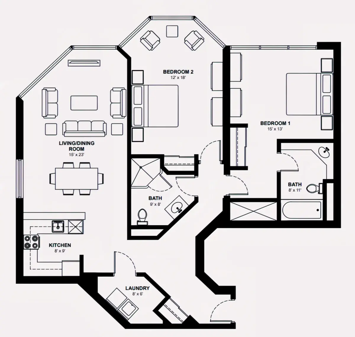 Two Rooms view 1