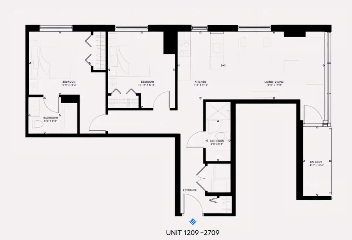 2 Rooms view 3