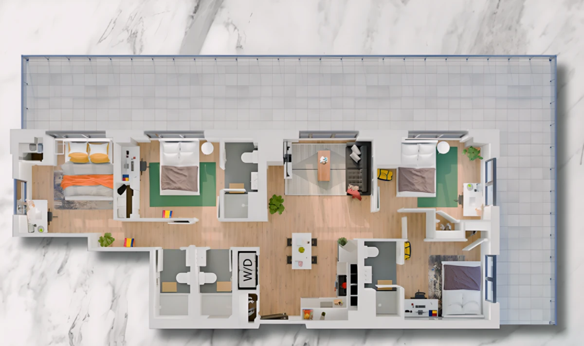 Gem Rooms view 1