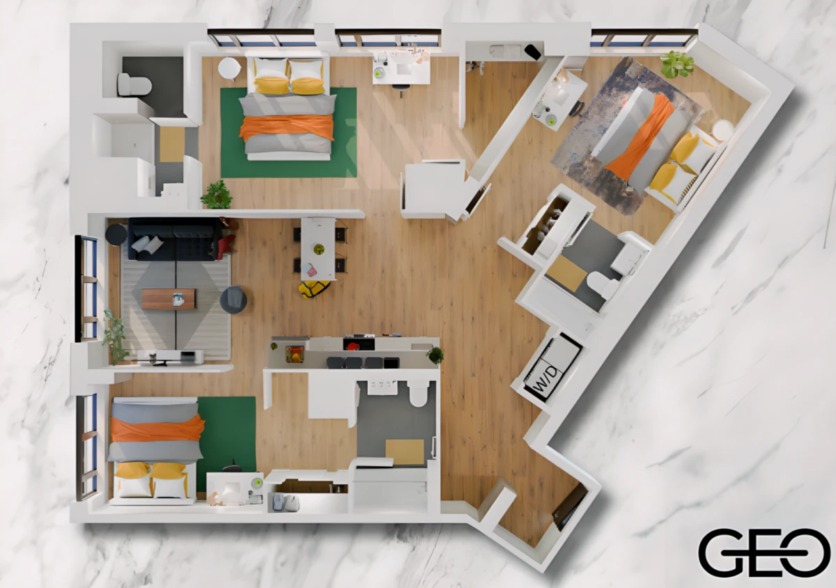 Emerald Rooms view 2